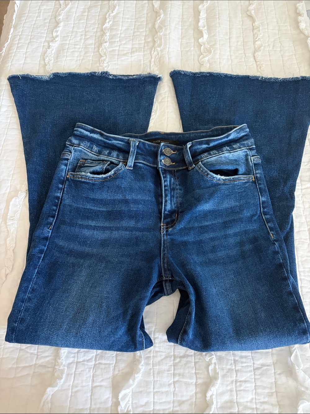 Flying Monkey high rise extreme flare denim